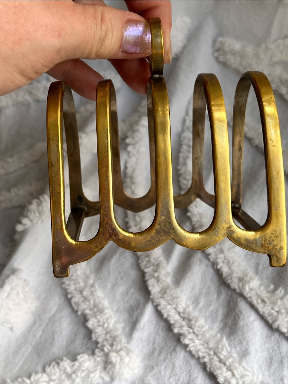 Antique Brass Toast Rack